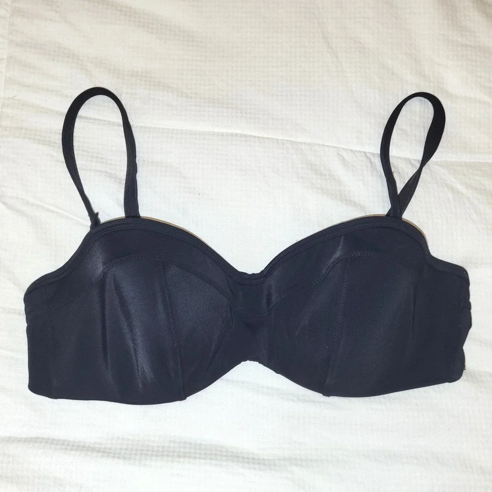 Panache Isobel Black Bikini Swimsuit Bra Removable Straps Balconette - 36D - Picture 3 of 9